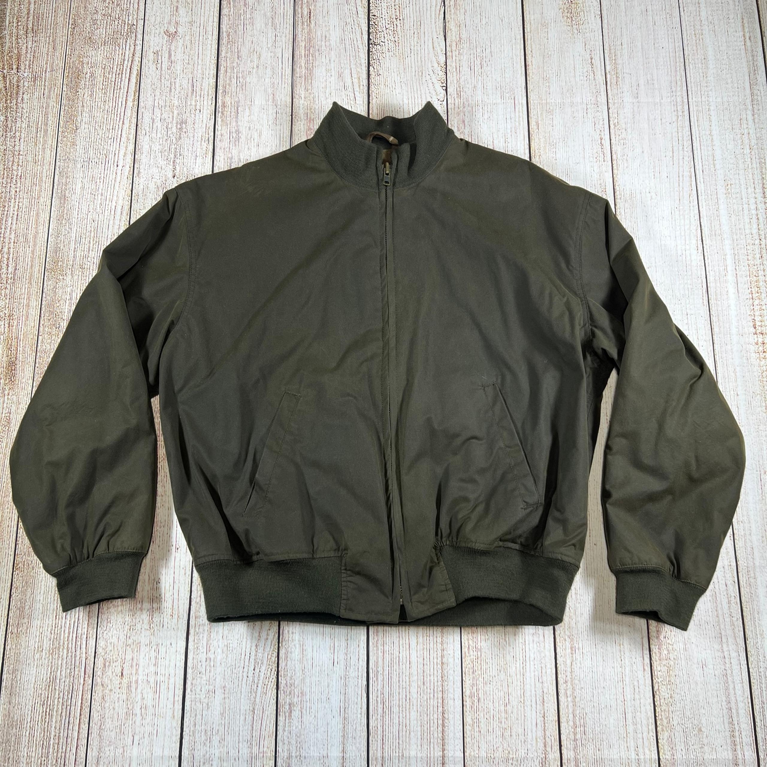 Vintage Polo Ralph Lauren Oilcloth Bomber Jacket Mens Large