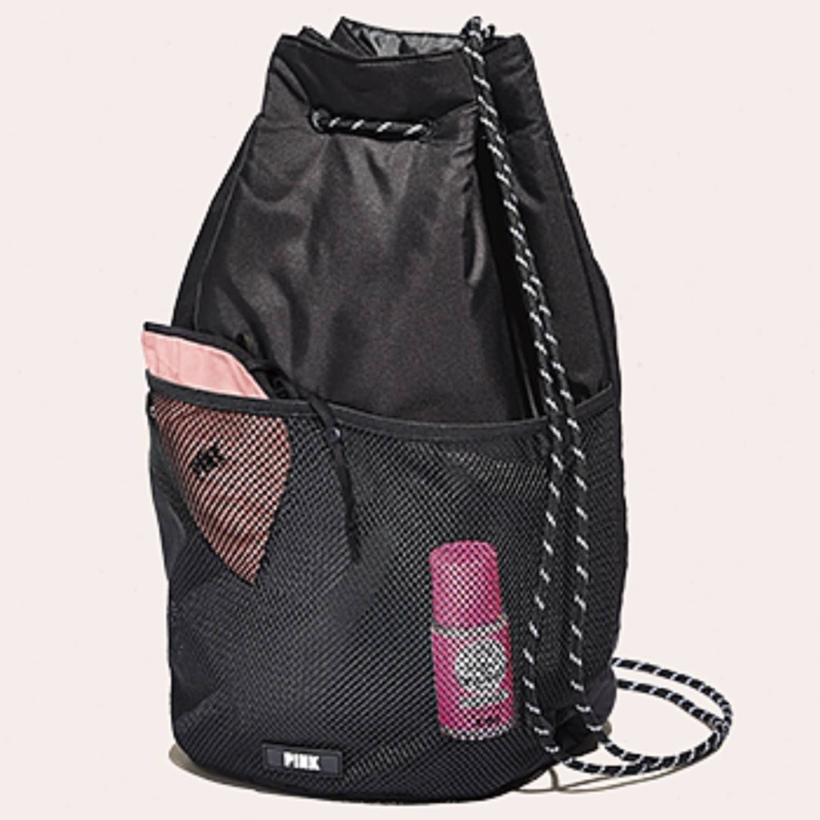 Victorias Secret PINK Drawstring Backpack Soft Begonia Victorias Secret PINK Drawstring Backpack Soft Begonia