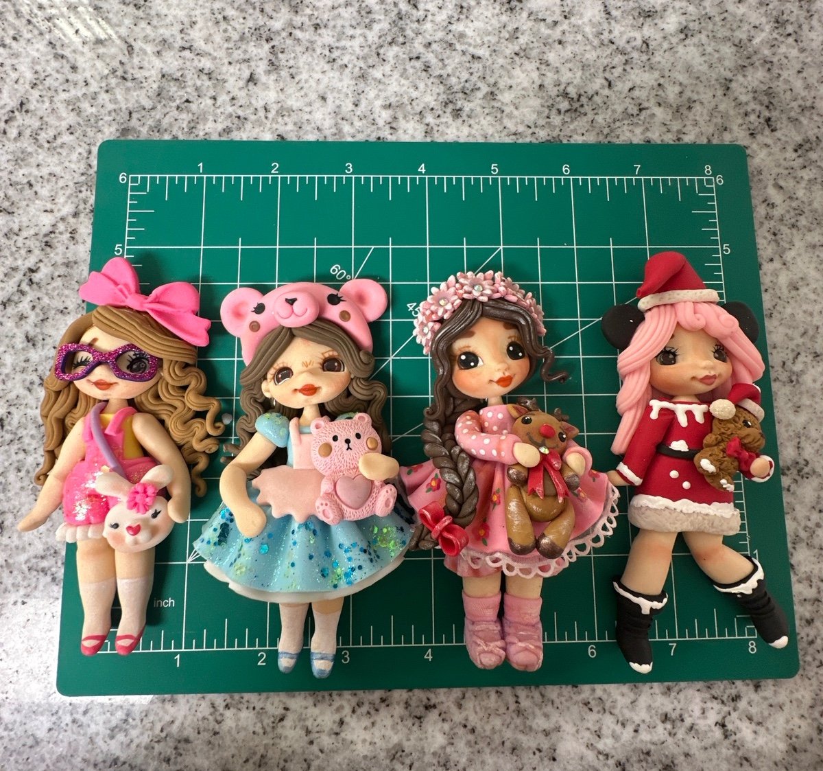 Hand made soft clay figures