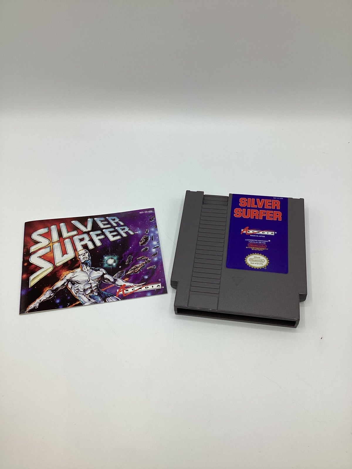 Silver Surfer for Nintendo NES Cartridge & Manual No Box Rare Authentic