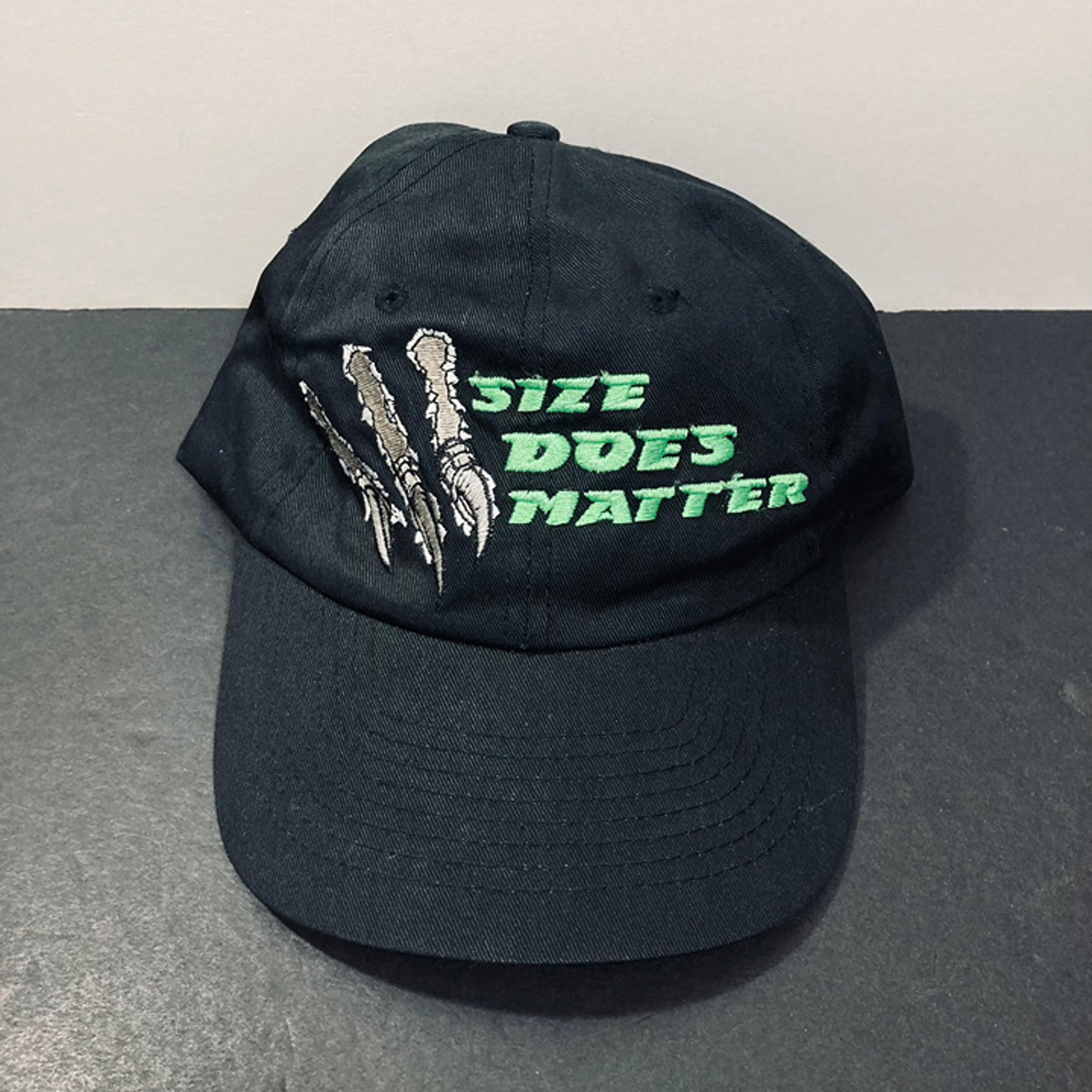 Godzilla Size Does Matter Movie Adult Black Flex Fit Hat 1998 Toho
