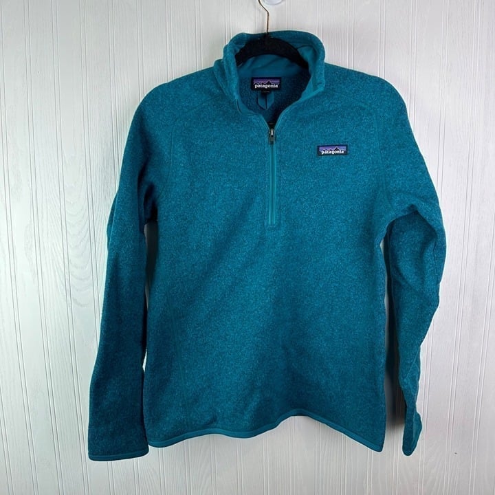Patagonia Better Sweater Teal 1/4 zip size medium