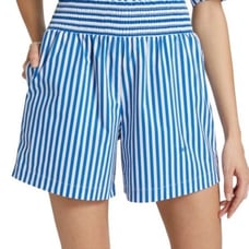 FRAME Cotton High-Waisted Boxer Shorts