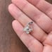 Vintage 925 Sterling Silver Pearl Flower Design Pendant Bracelet Charm