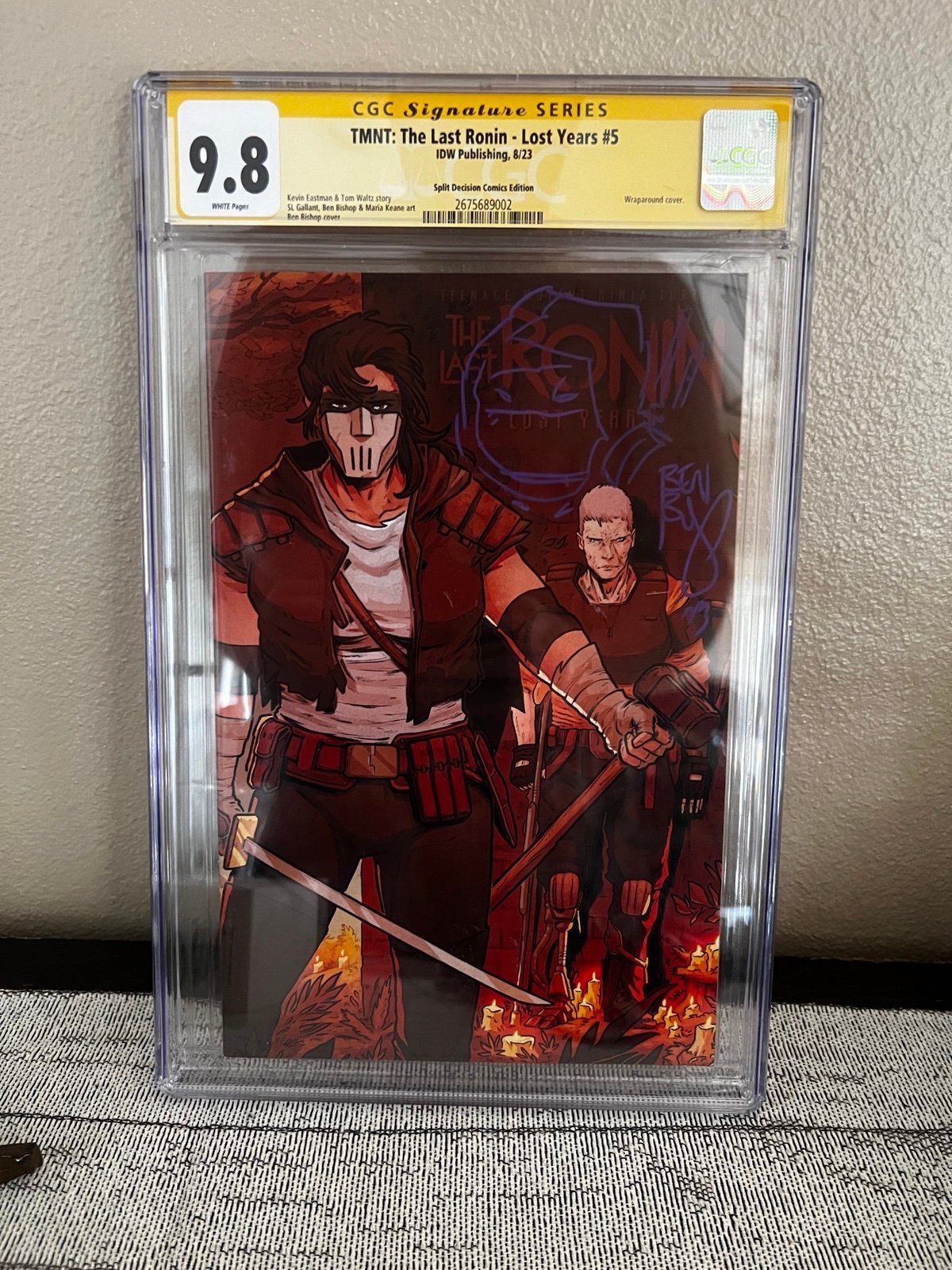 TMNT: The Last Ronin - Lost Years #5 CGC Signature Series 9.8 Ben Bishop IDW