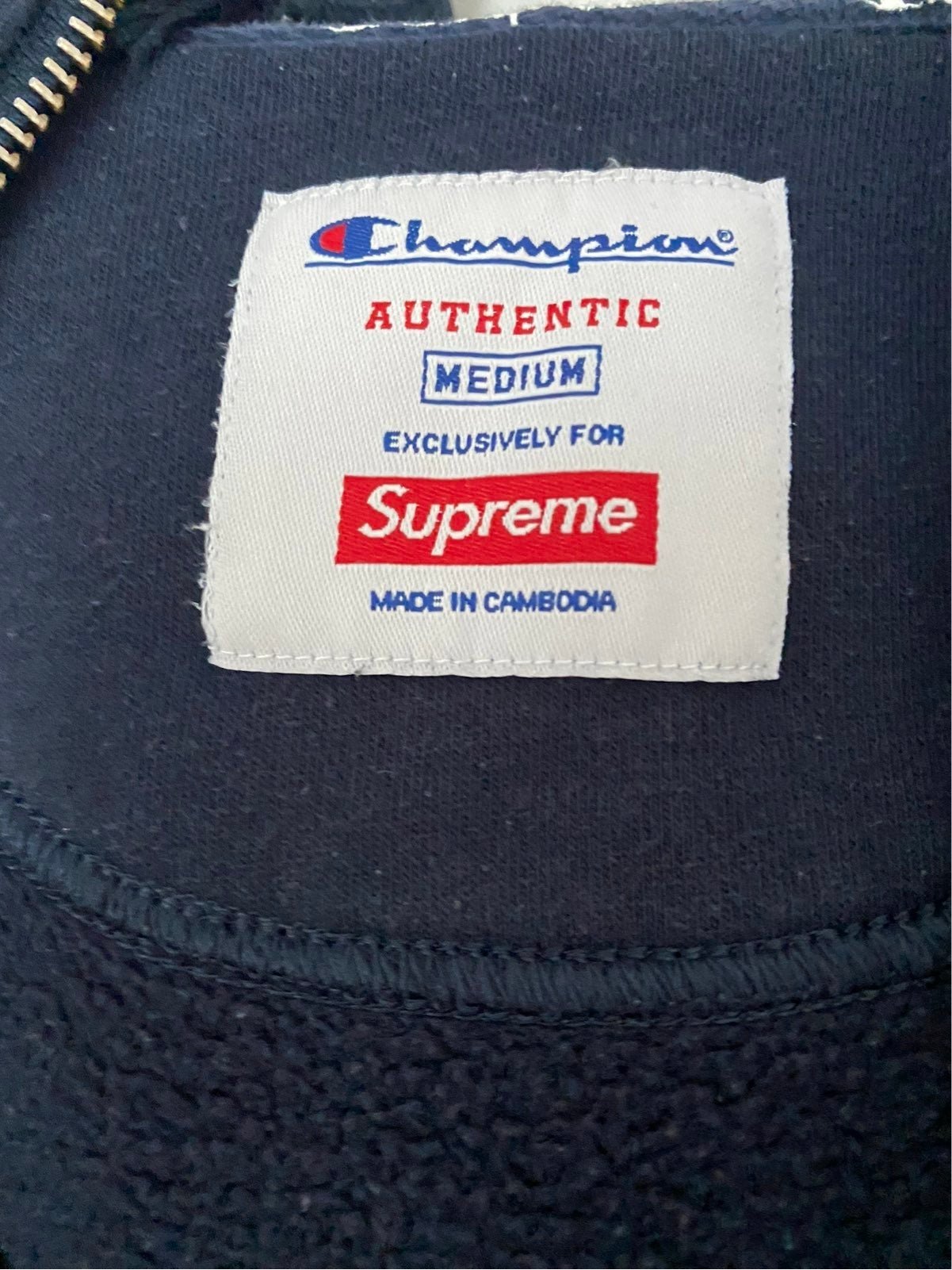 Takimg Offers Supreme Champion Arc Logo Zip Up Sweater Size Medium