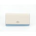 Coach Chalk Waterfall Colorblock Leather Slim Trifold Wallet NWT CC816