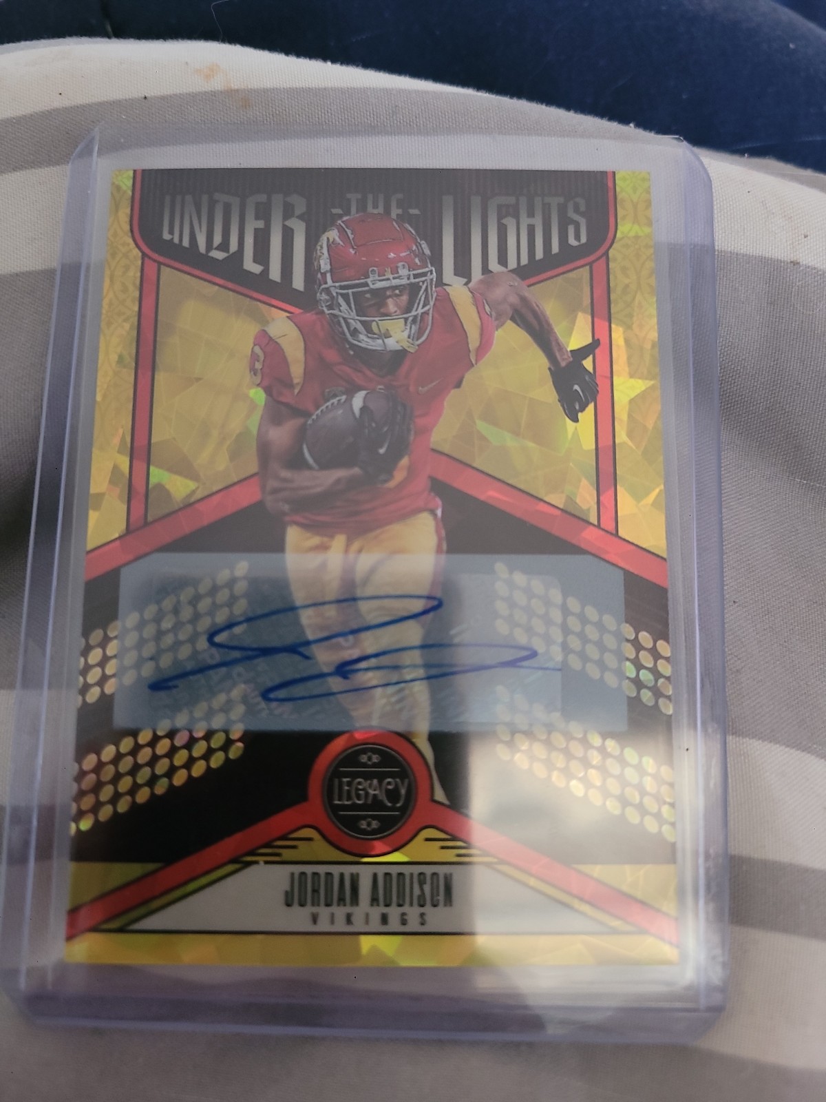 Jordan Addison legacy cracked ice gold/25