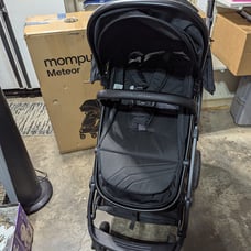 Mompush Meteor Baby Stroller 2-in-1 Bassinet Infant Adjustable Folding Black