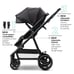 Mompush Meteor Baby Stroller 2-in-1 Bassinet Infant Adjustable Folding Black