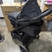 Mompush Meteor Baby Stroller 2-in-1 Bassinet Infant Adjustable Folding Black