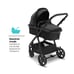 Mompush Meteor Baby Stroller 2-in-1 Bassinet Infant Adjustable Folding Black