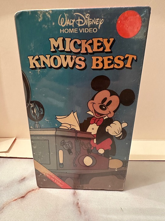 Retro Disney Treasure: Sealed Mickey Knows Best VHS