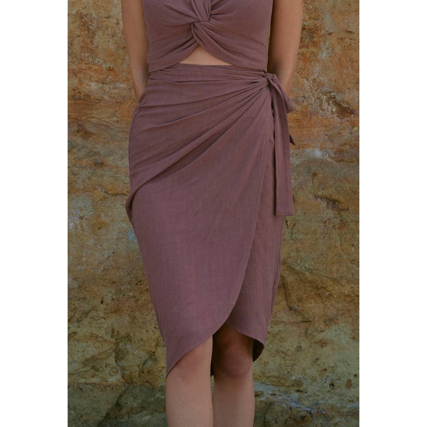 Studio Sentti | Womens Wrap Skirt Chestnut (XS) UB264