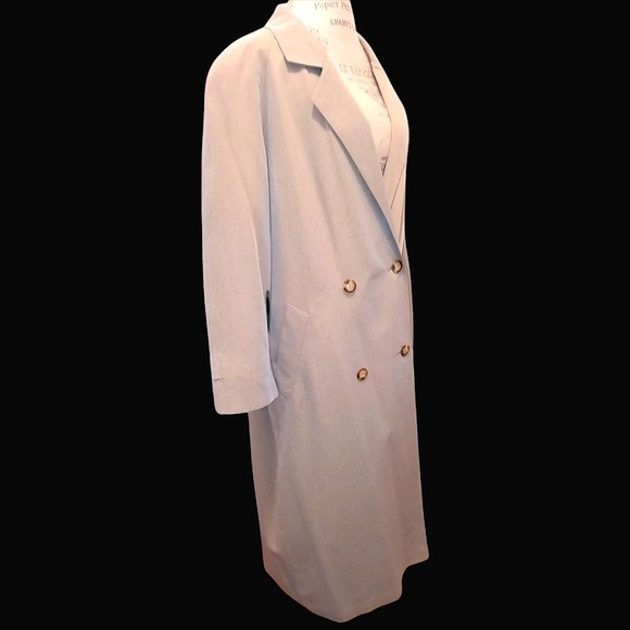 Talbots double breasted long oversize trench coat size 12