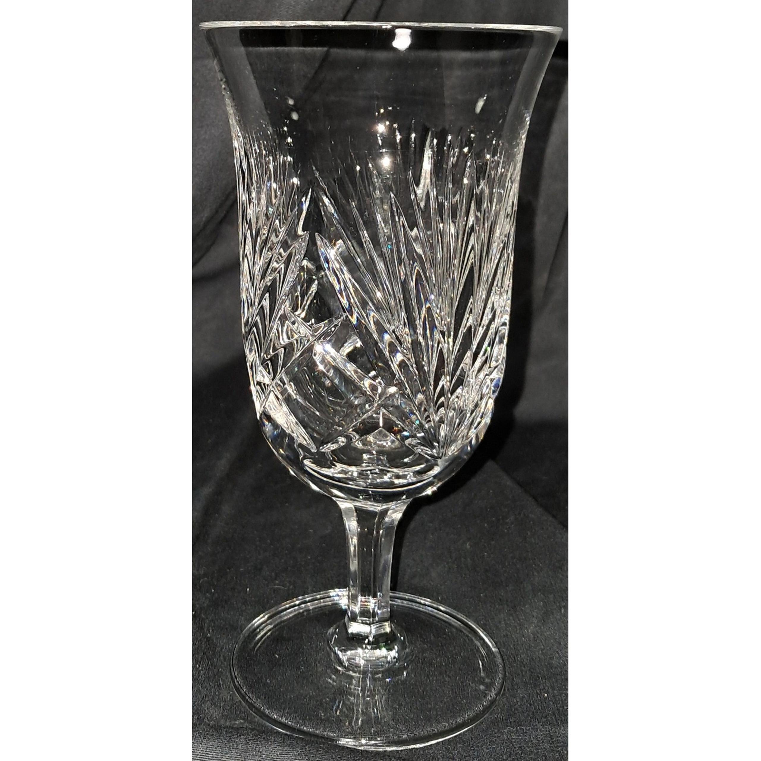 Vintage Gorham Cherrywood Clear Crystal Iced Tea Goblet, 6 7/8, 3 7/8 dia