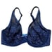 Victoria’s Secret Body Unlined Demi Crochet Lace with mesh bra blue 32DD
