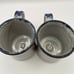 Owens Pottery Original Salt Glazed Mugs Stamped on Bottom 4oz