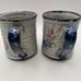 Owens Pottery Original Salt Glazed Mugs Stamped on Bottom 4oz