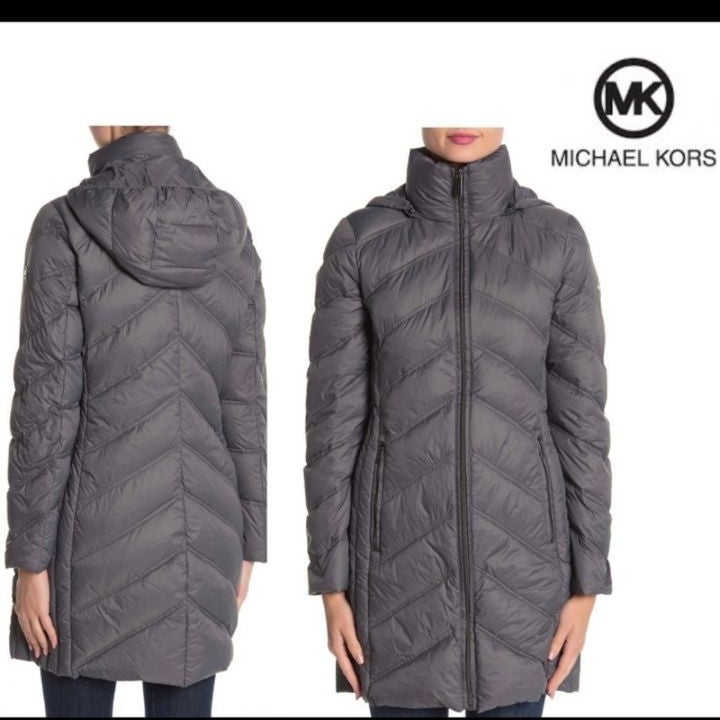 Michael Kor long down parka jacket