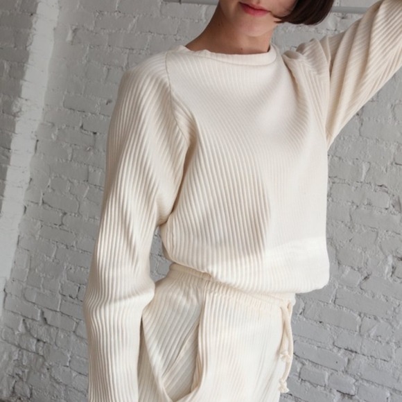 Baserange Ribbed Sweatshirt Small NWT