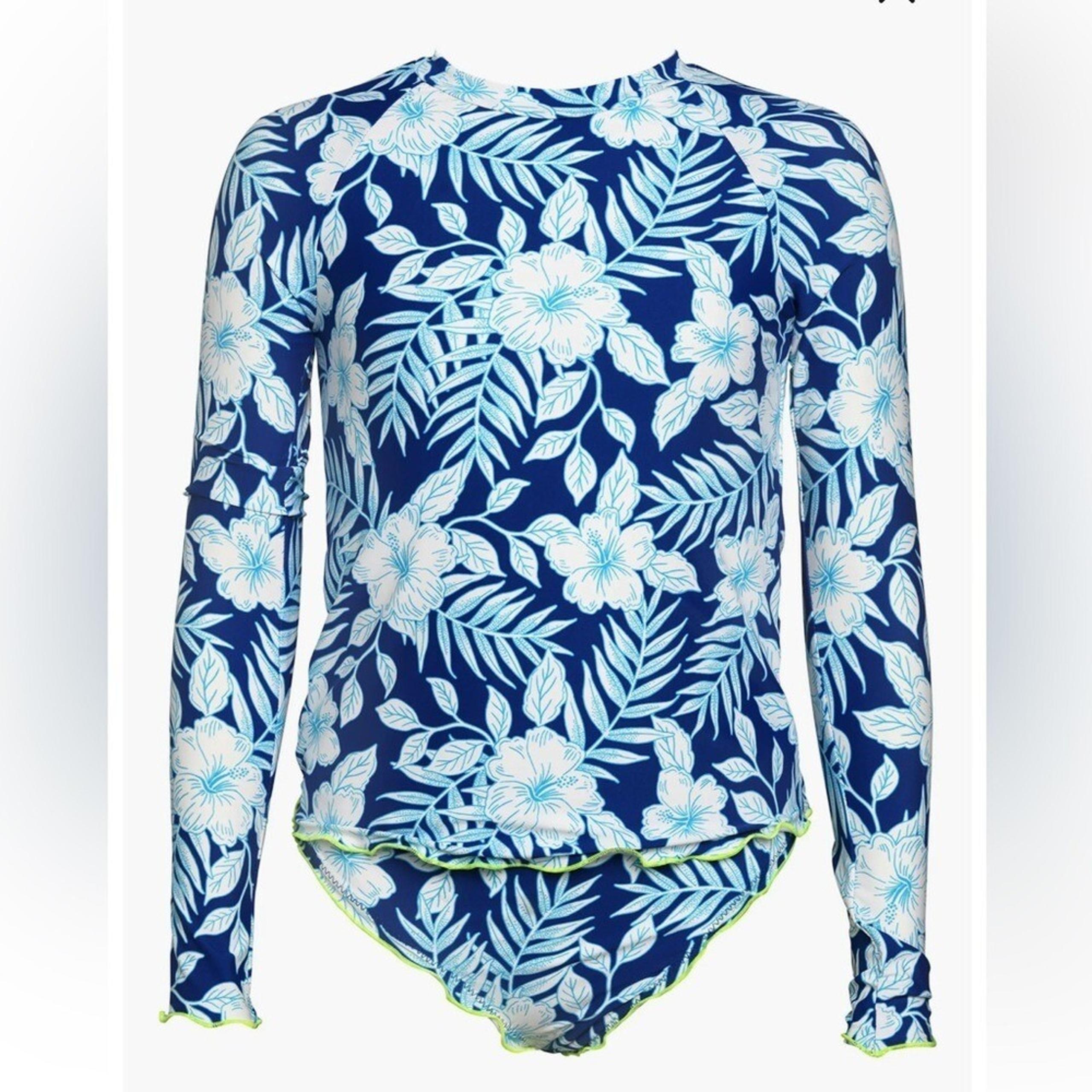Hobie Kids' Lei Long Sleeve Two-Piece Rashguard Swimsuit