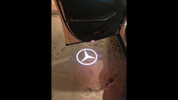 2X Mercedes-Benz LED Door Courtesy Laser Shadow Puddle Light for C W203 CLK SLR