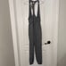 Asics Womens Jumpsuit S Gray New Strong Repurposed Surplice Neck Drawstring NWT