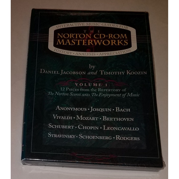 SEALED Norton CD-ROM Masterworks Interactive Guide History Anaylsis Appreciation
