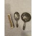 Vintage Silverplated Vanity Dresser Set Hand Mirror Comb Brush Victorian Ornate
