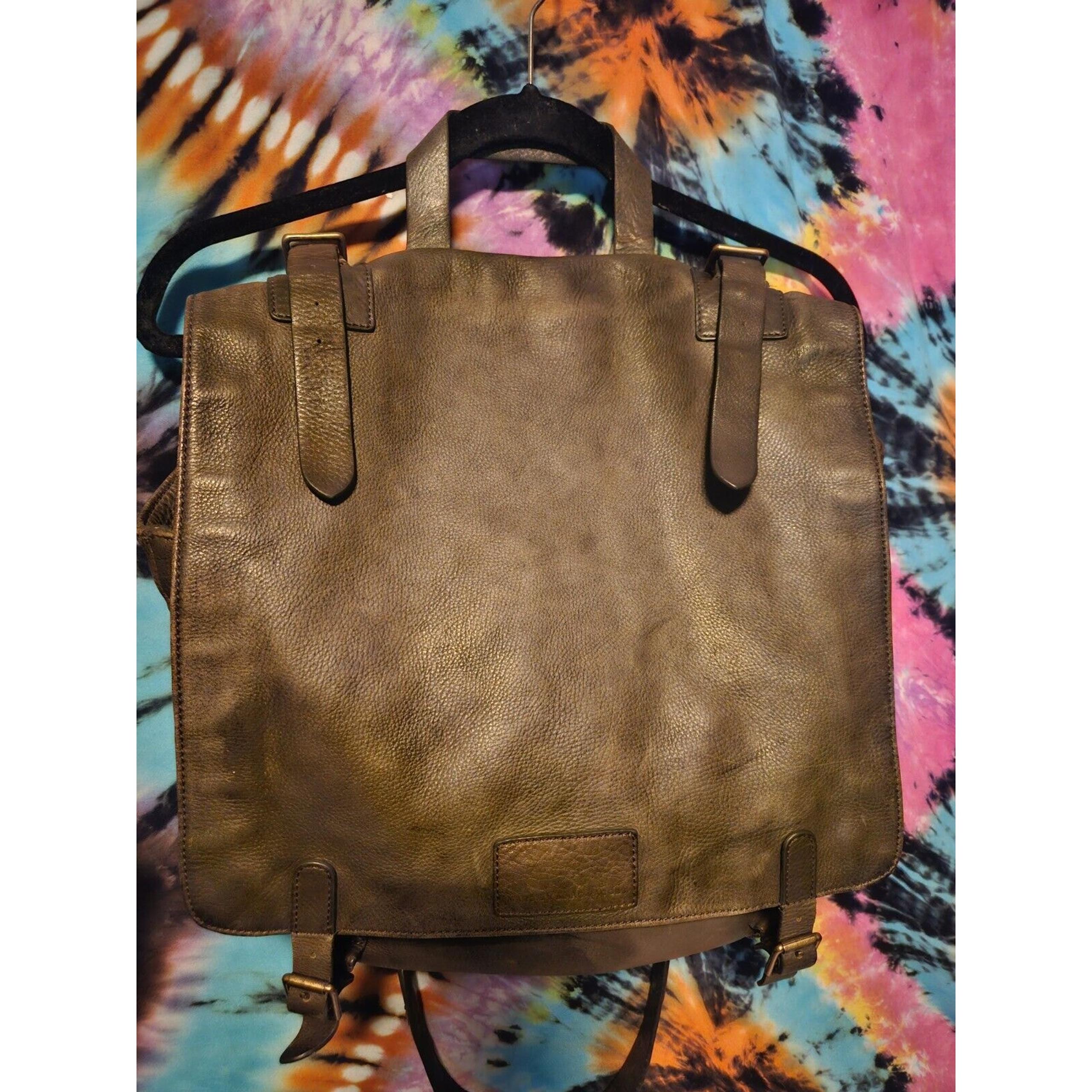 Vintage Marc By Marc Jacobs Leather Messenger Bag Olive Green Laptop Bag