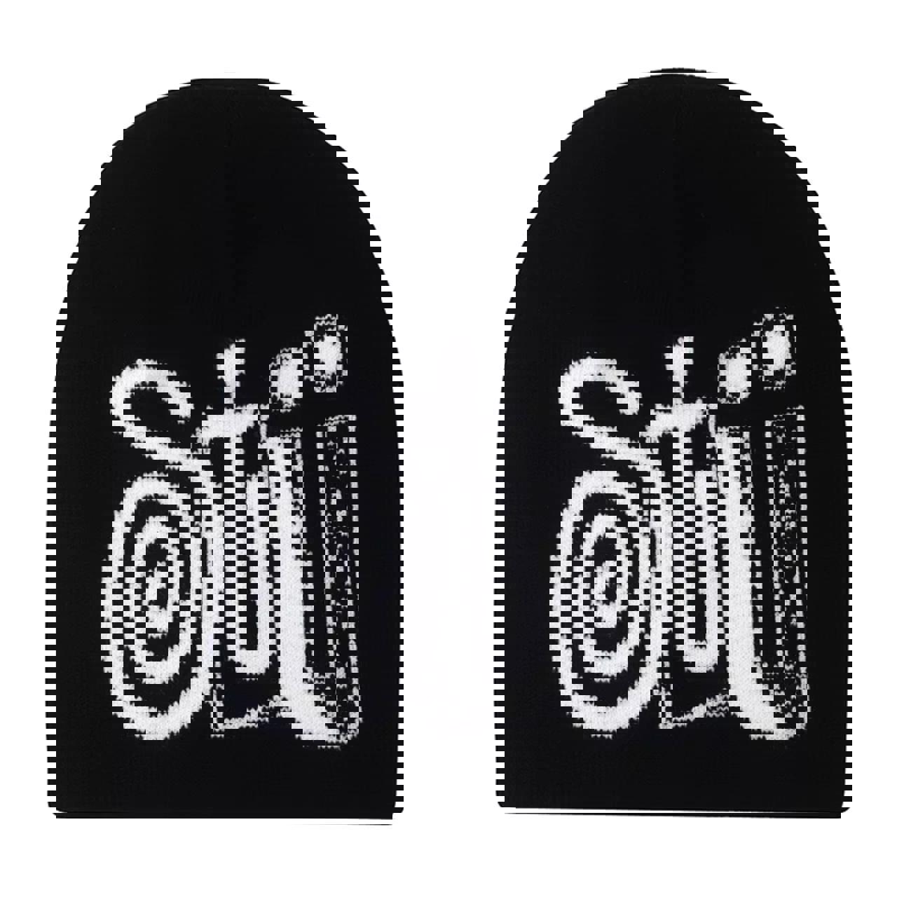 Men's Black and White Hat