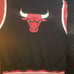 Starter NBA Chicago Bulls Black Label Jacket Black Red White Mens XXL