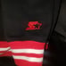 Starter NBA Chicago Bulls Black Label Jacket Black Red White Mens XXL