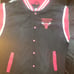 Starter NBA Chicago Bulls Black Label Jacket Black Red White Mens XXL