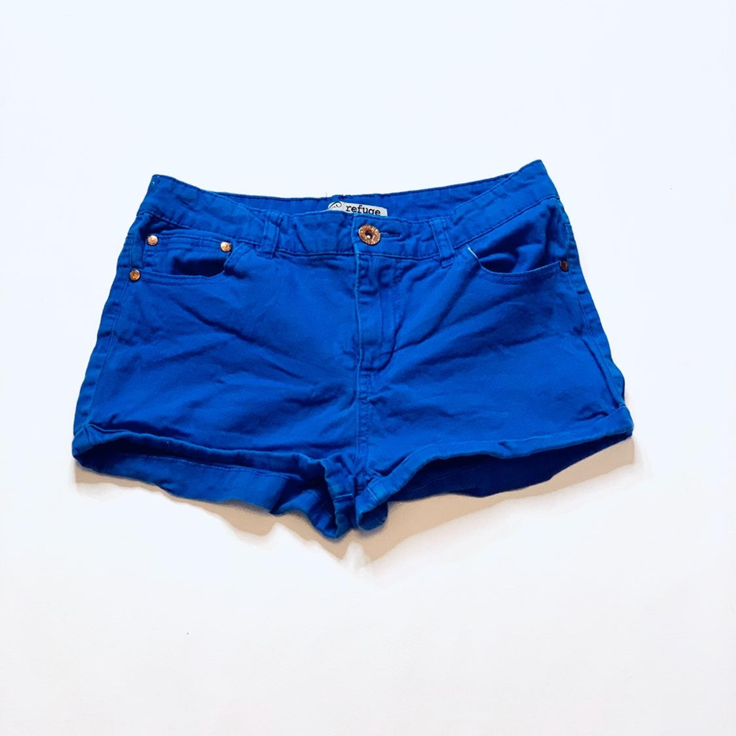 REFUGE Bright Blue Jean Shorts-10