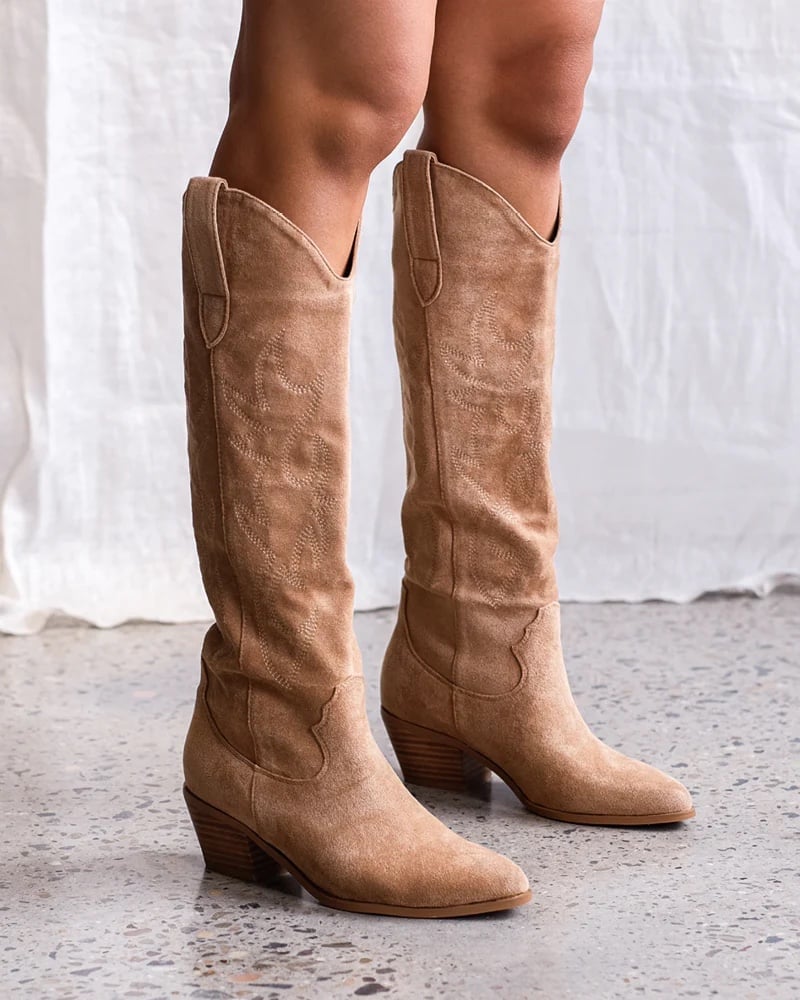 Billini Urson Boots Shoes Tan Seude NEW Womens 7 NWT