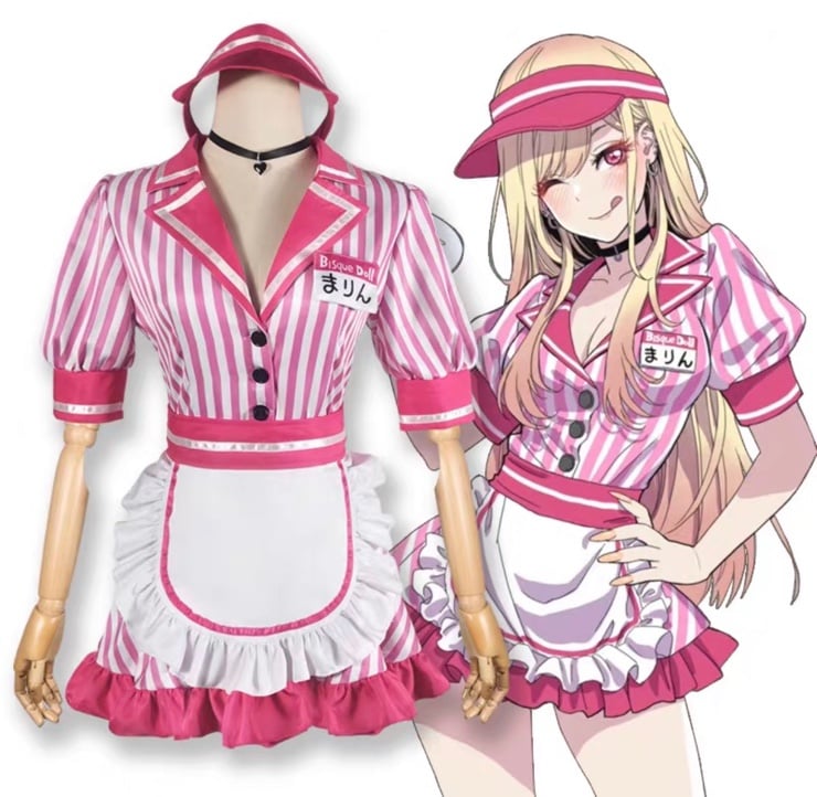 Marin kitagawa waitress My Dress-Up Darling waiter cosplay costume outfit