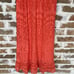 Farm Rio Anthropologie Devore Midi Dress Coral Faux Wrap V-Neck Lace Size XS