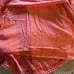 Farm Rio Anthropologie Devore Midi Dress Coral Faux Wrap V-Neck Lace Size XS