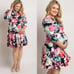 Pinkblush Neon Floral Scalloped Dress