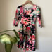 Pinkblush Neon Floral Scalloped Dress