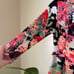 Pinkblush Neon Floral Scalloped Dress