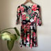 Pinkblush Neon Floral Scalloped Dress