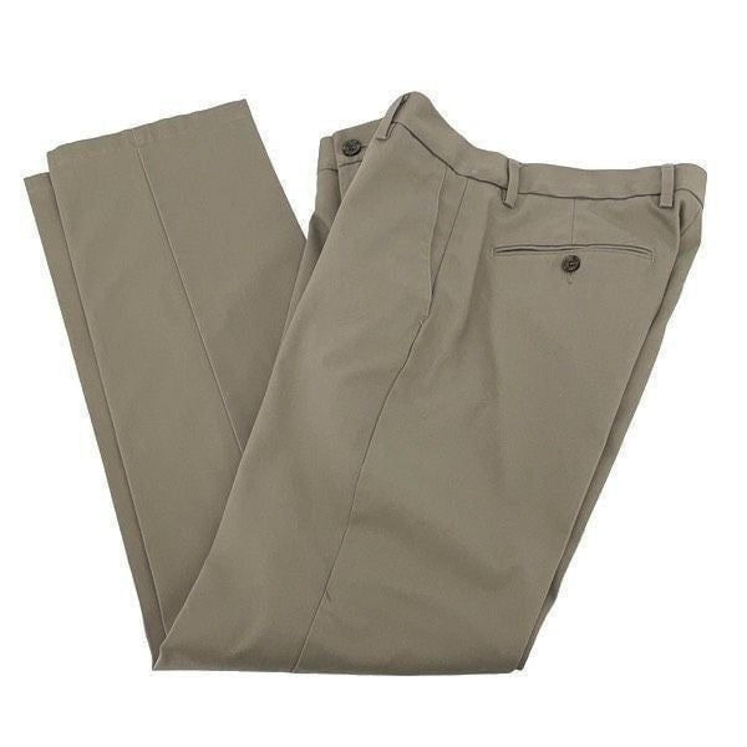 Dockers Mens Golf Dress Pants Performance Slim Fit Straight Tan Size 30x30