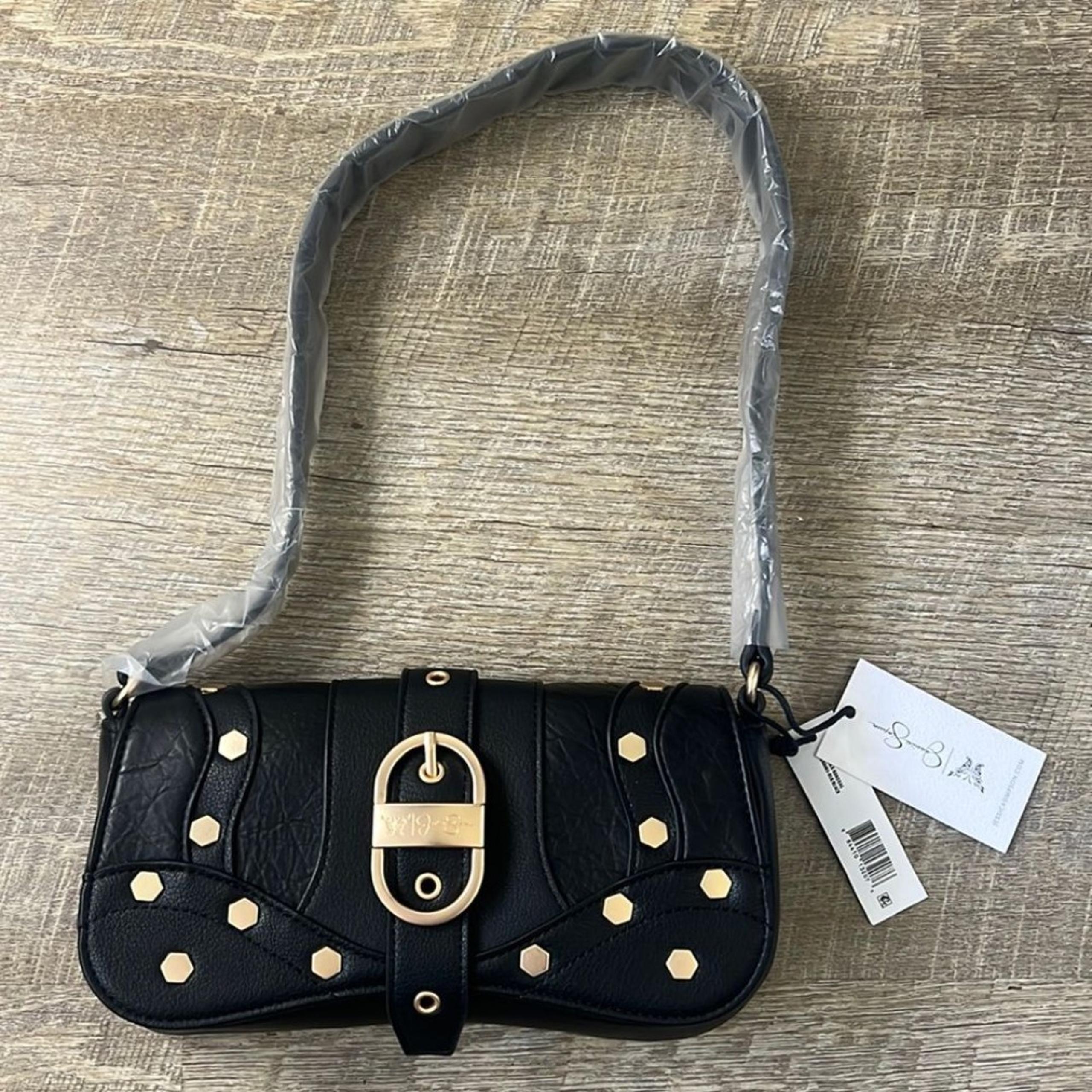 Jessica Simpson Women's Courtney Faux Leather Flap Shoulder Handbag