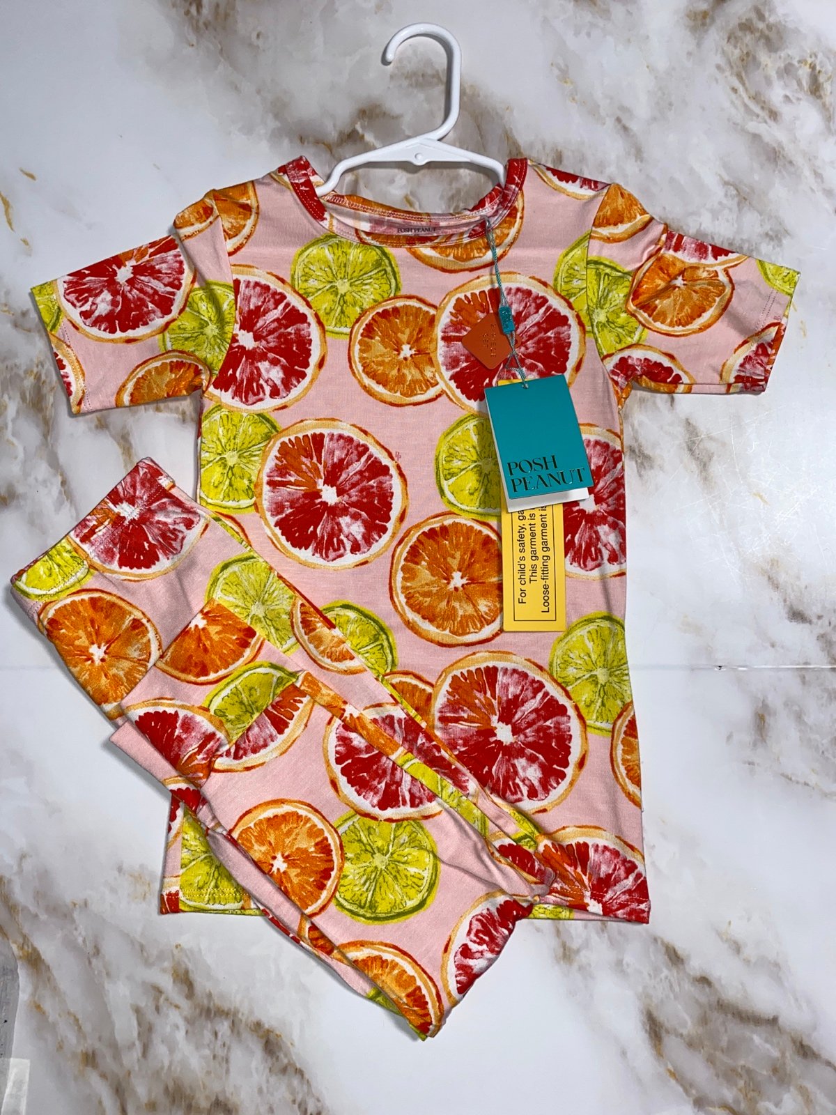 POSH PEANUT CITRINE PJ SET 6T NWT