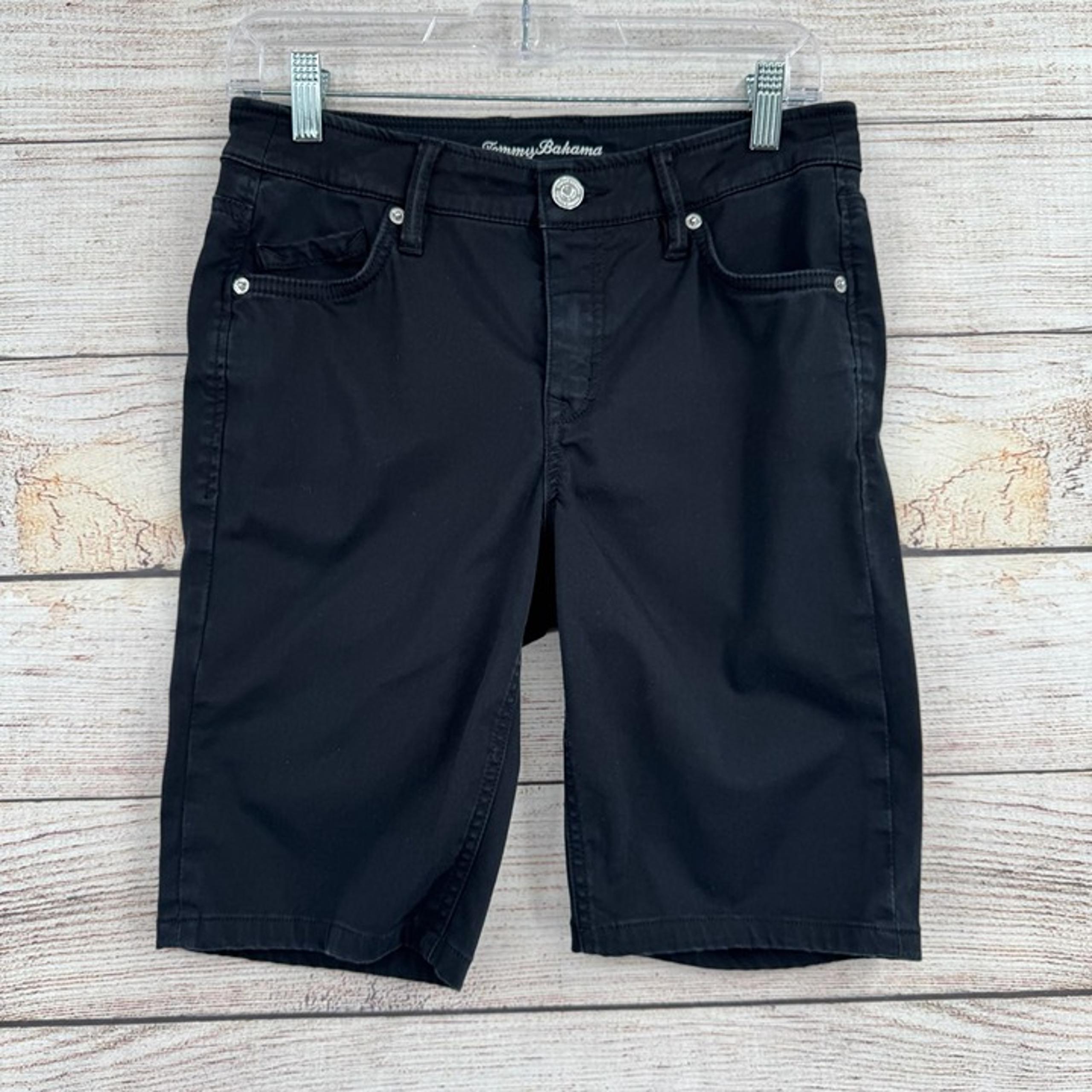 Tommy Bahama Boracay Beach High Rise Boardwalk Shorts Women's 4x15 Black