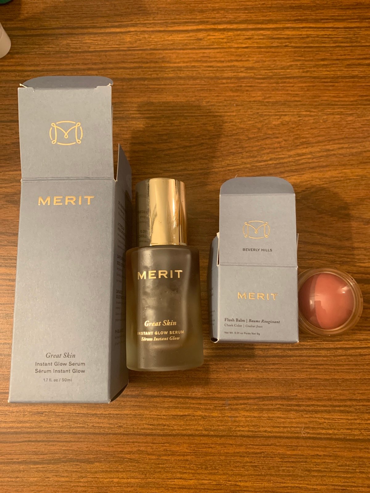 merit beauty bundle serum and blush