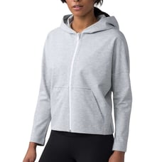 Lululemon 2 Womens Minimal Hoodie Heathered Power Grey *flaw